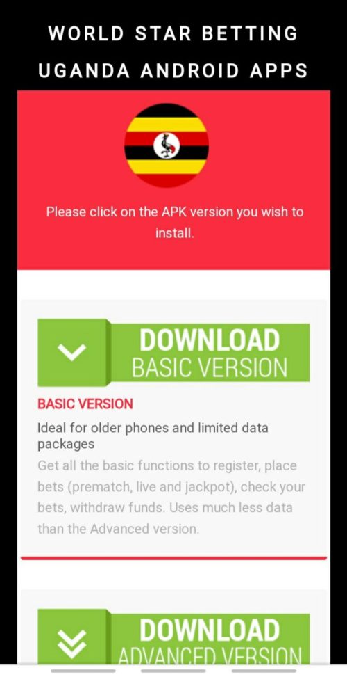 After being routed to a page containing an APK file, click the 'Android Download' button. The procedure will begin automatically.