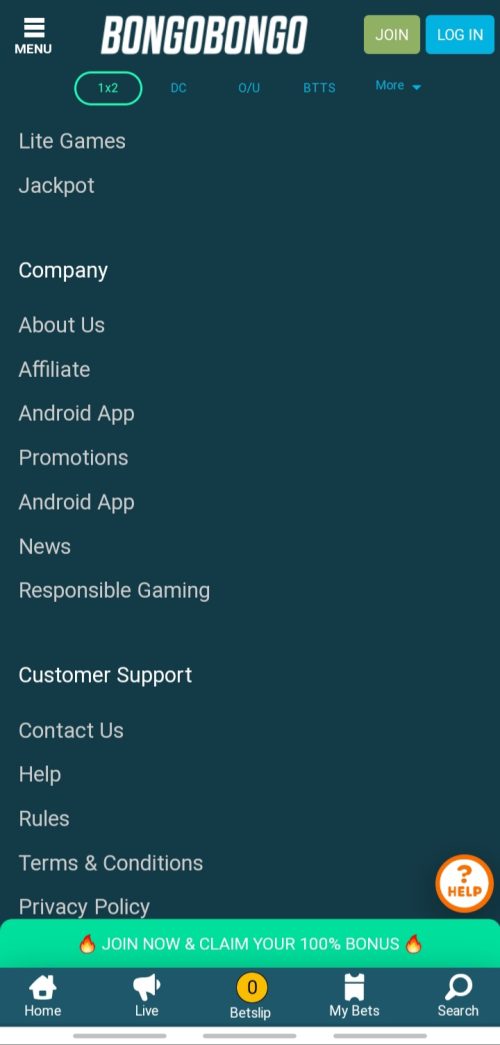 Click the Android app