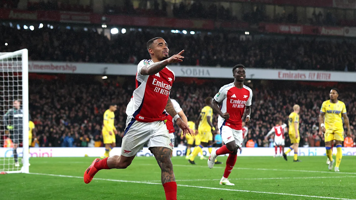 Gabriel Jesus sends message following Crystal Palace win