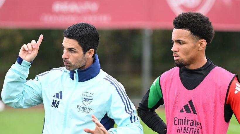 What Ethan Nwaneri and Mikel Arteta did during training