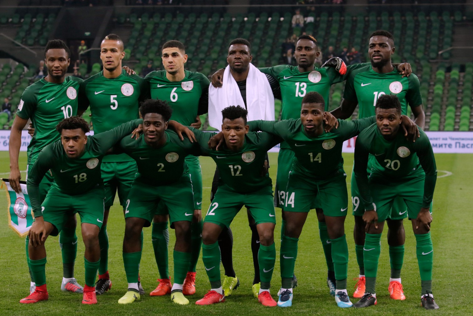 Nigeria squad ahead of Ghana clash on May 28