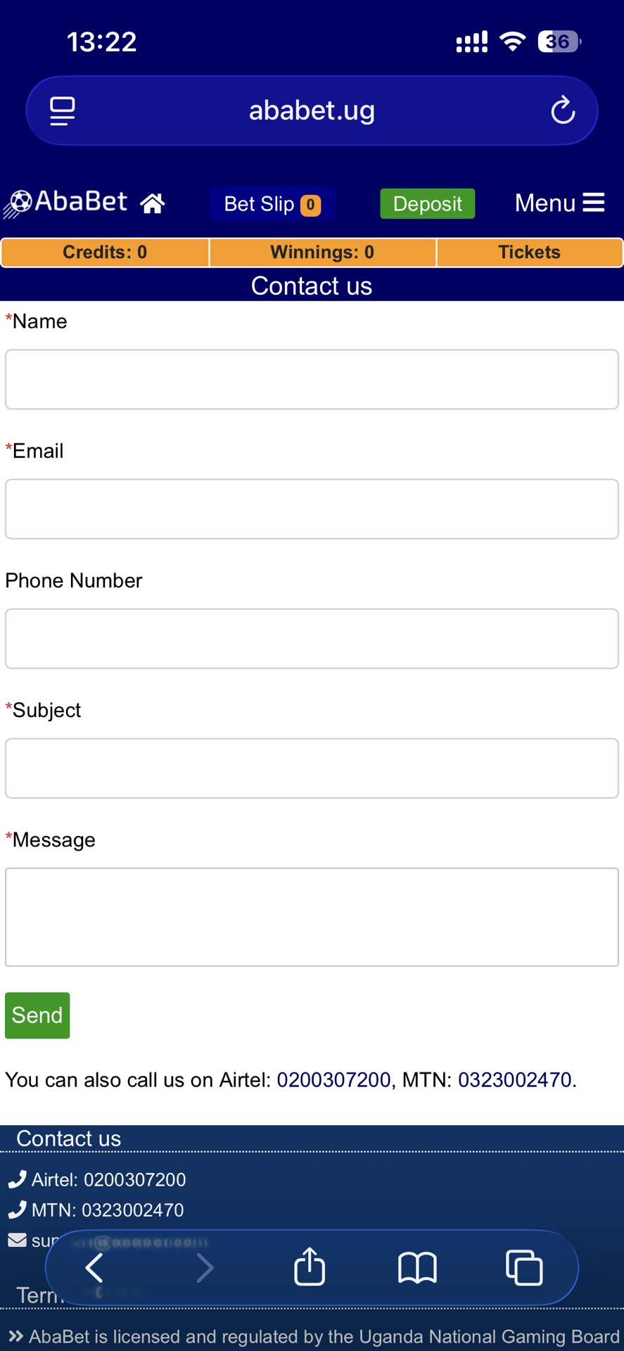 Ababet Customer Support