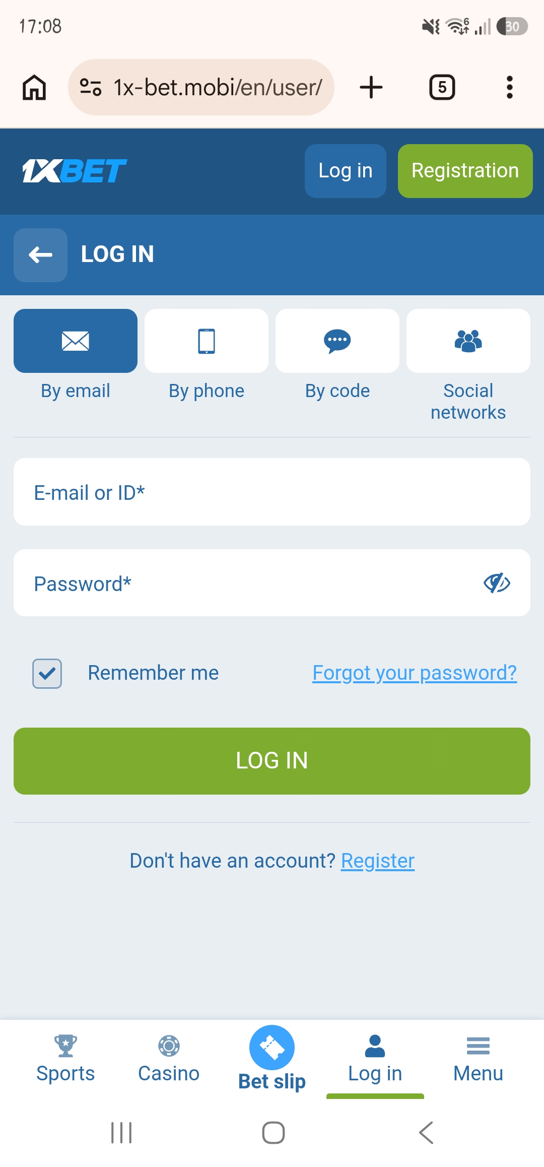 1xBet Login Methods for Uganda