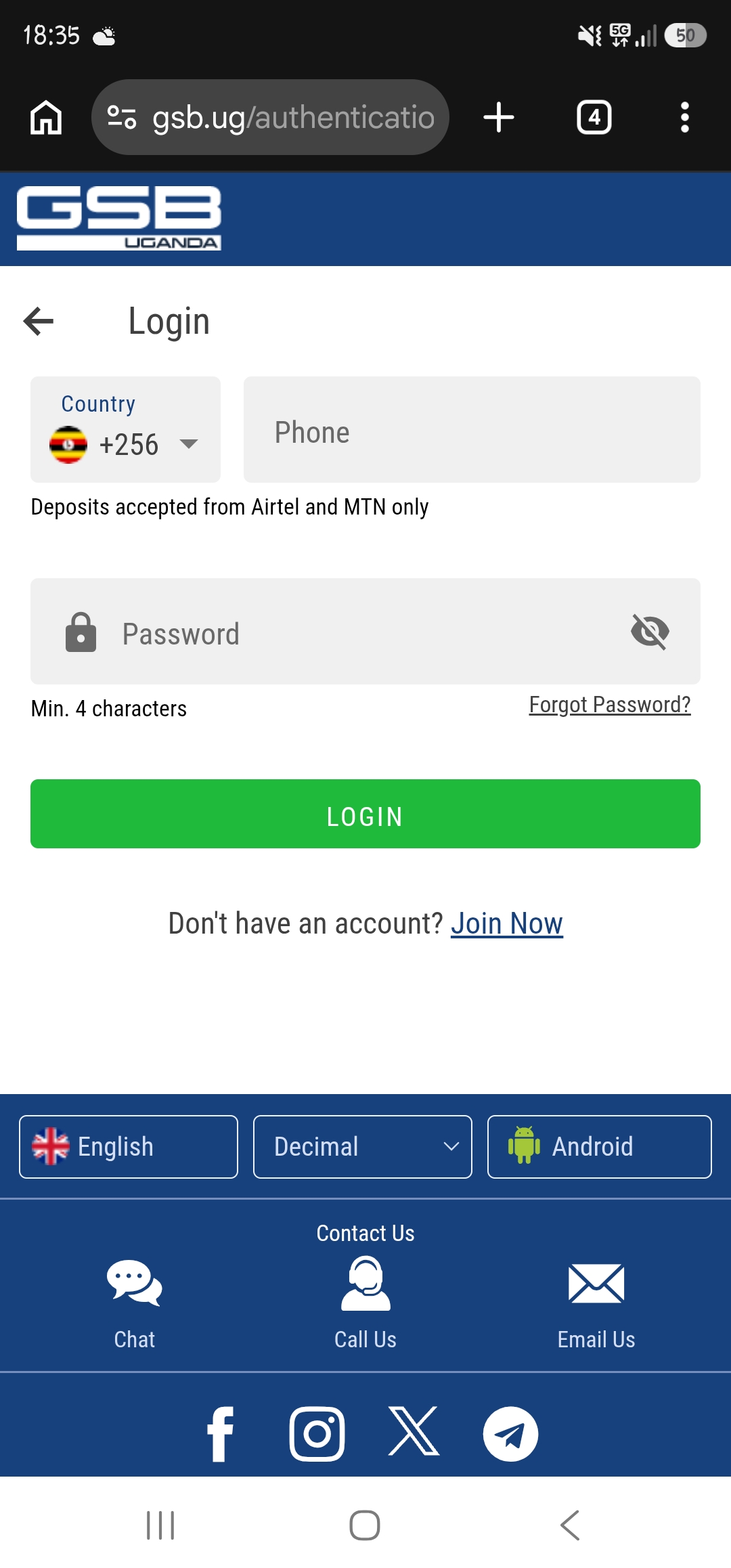 How to Log In to Your Gals Sports Betting Account